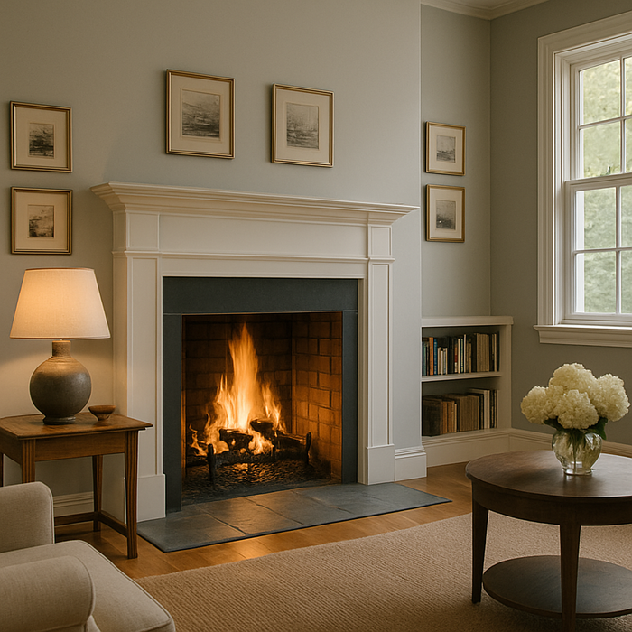 Pure Zen Home Atlanta Wood Fireplace